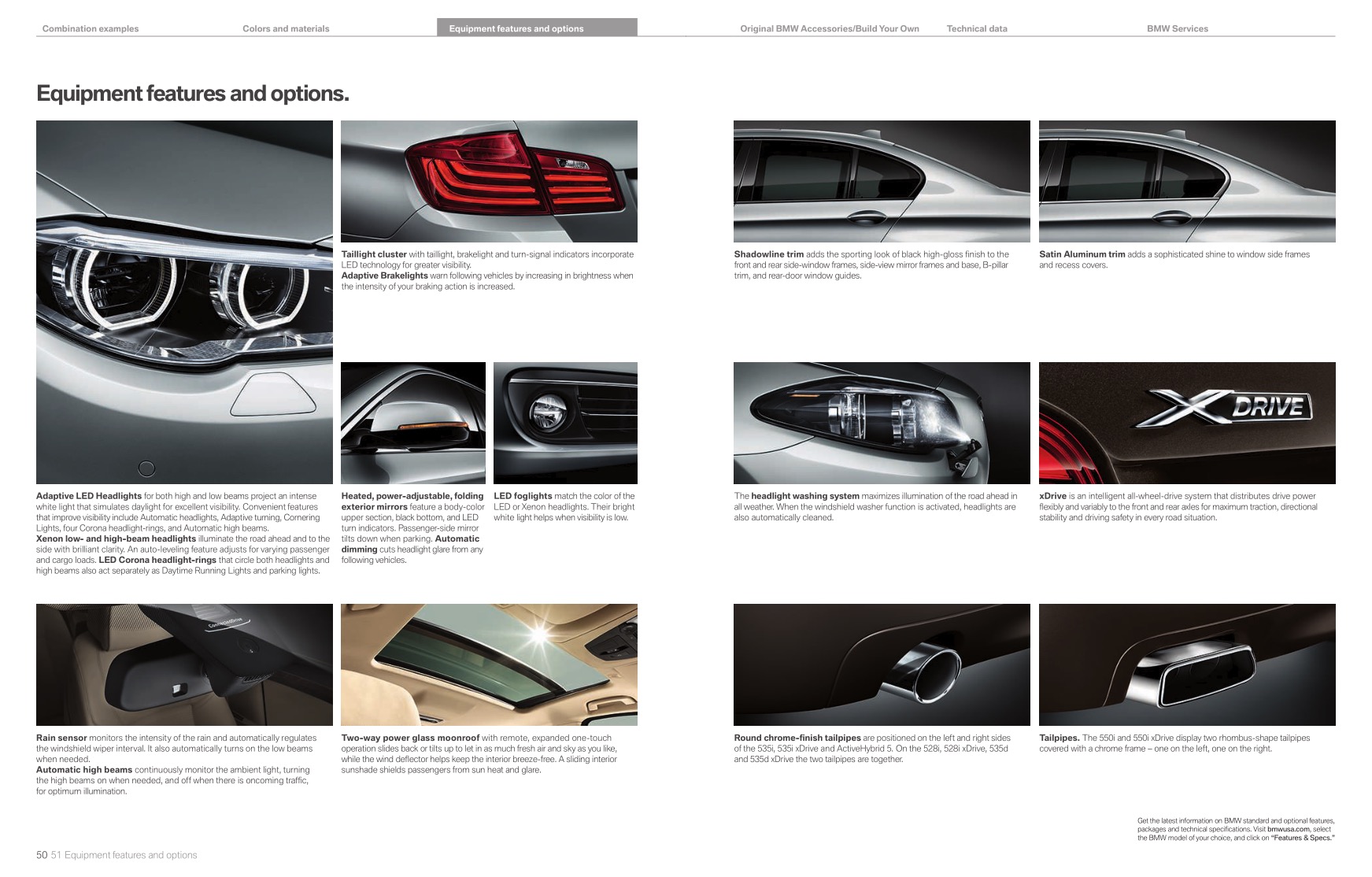 2015 BMW 5-Series Brochure Page 12